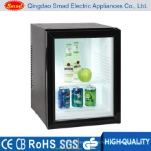 vitrina de bebida de energía de puerta transparente nevera de minibar